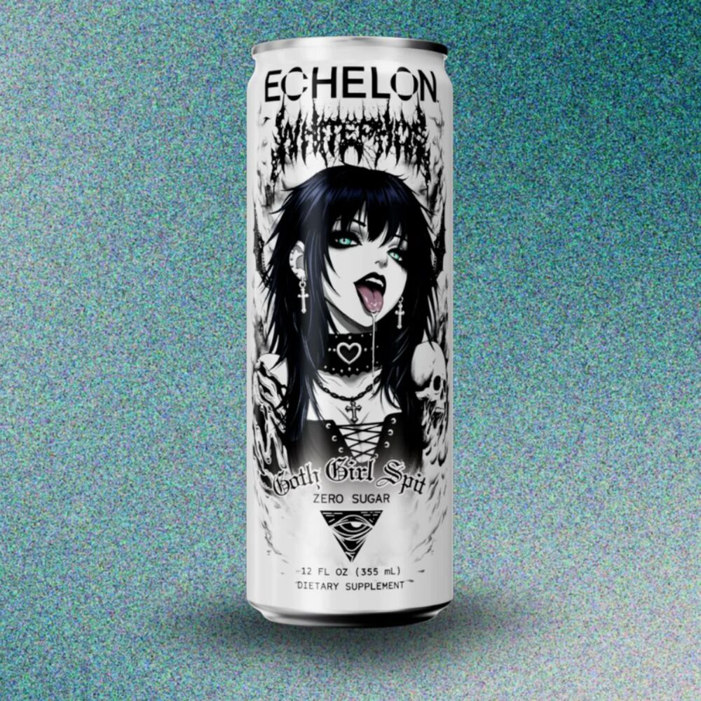 Echelon Goth Girl Spit Energy Drink Collab With Phosphor 1 Can 12oz